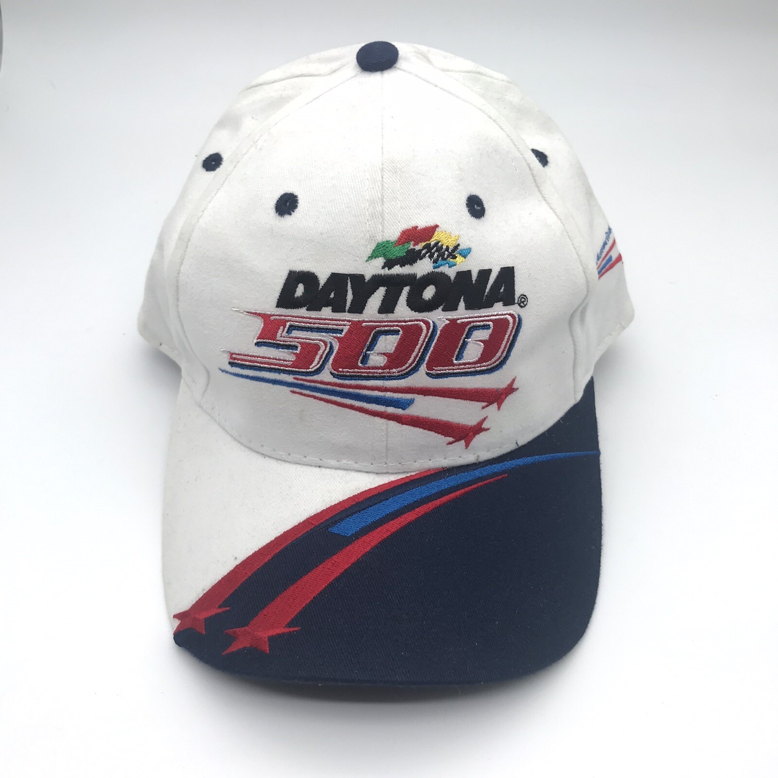 Chase Authentics Nascar Daytona 500 2003 Embroidered White Strap Back Hat Cap